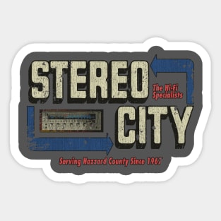 Stereo City Hi-fi Vintage Sticker